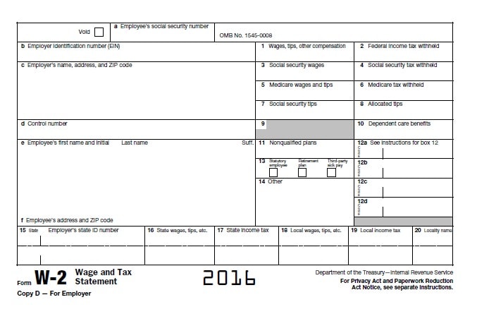 Hire or Contract employee W2 Irs Form