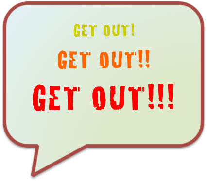 gut instinct says get out, get out, get out