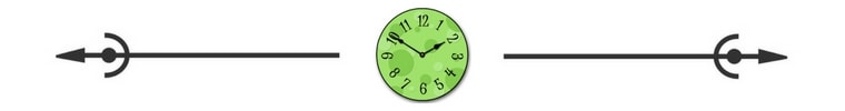 Clock green spacer Savvy Cleaner