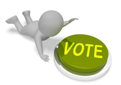 Client got too comfortable now they have to vote you back in, 3d man hitting vote button
