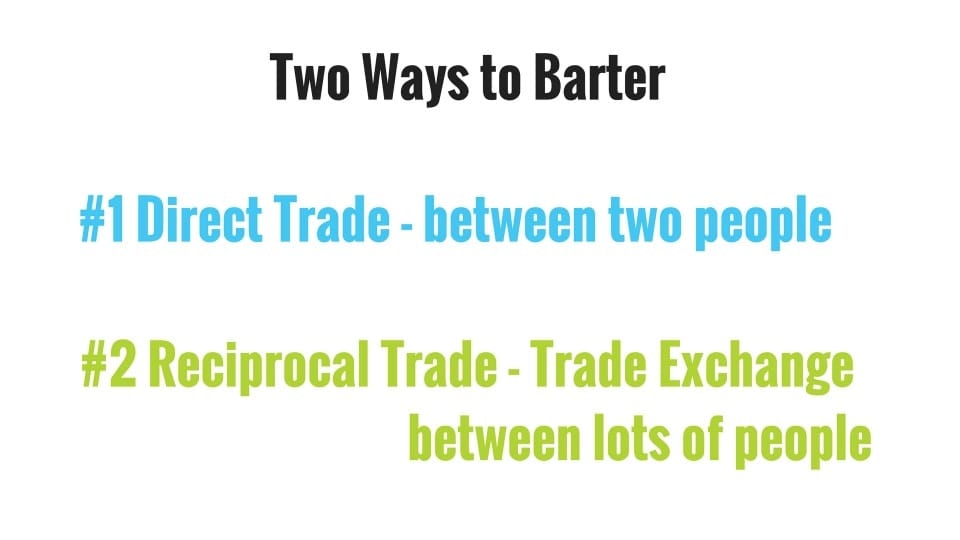 2 ways to barter