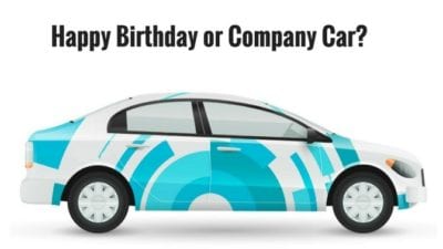 Happy Birthday Gift or company car