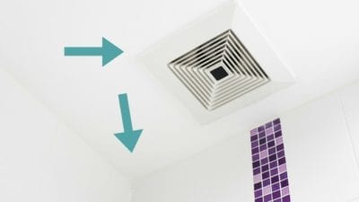 Rental Property tests, bathroom ceiling