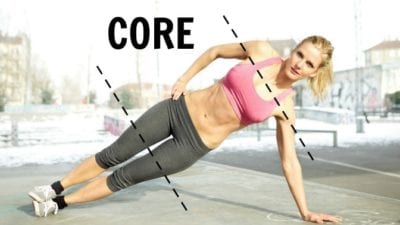 Woman doing core exercise as daily exercise