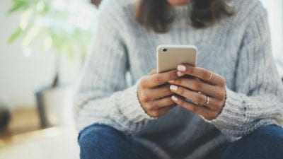 Communication Skills woman texting