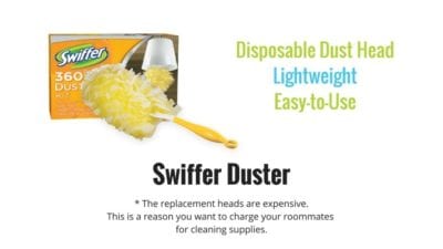 Dorm Room Cleaning Supplies, Swiffer Duster