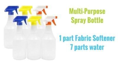 Fabric softener for pet hair removal