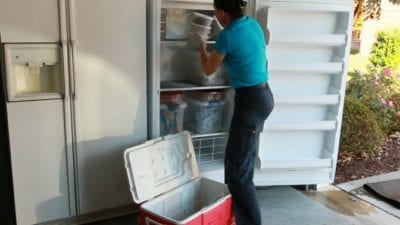 How to Defrost a Freezer then put food back