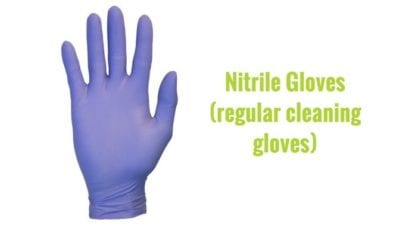 Nitrile Gloves for pet hair removal