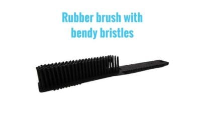 Rubber brush for pet hair removal