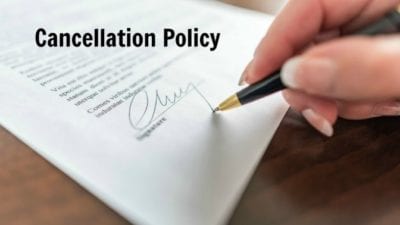 Should I Stay or Should I Go, Cancellation Policy