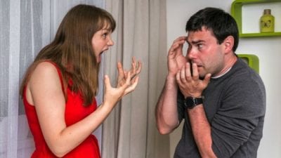 Covert Contracts woman yelling at guy