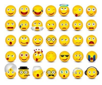 texting is just words so we use emoji's