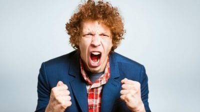 the pain of a client firing you - angry man yelling