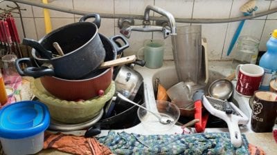 the pain of a client firing you - messy house