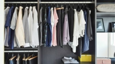 Back To School Cleaning clothes closet