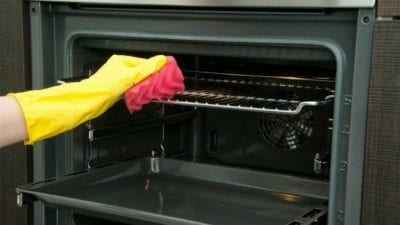 Basic Clean cleaning out oven