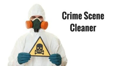 Crime Scene Clean Up , crime scene cleaner in biohazard suit