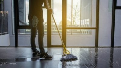 Start a House Cleaning Business and mop floors