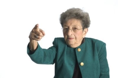 They Only Want You, Old Woman Pointing