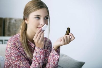 MLM's and House Cleaners, Woman Smelling Essential Oil