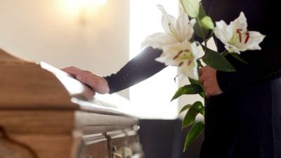 When a Client Dies coffin