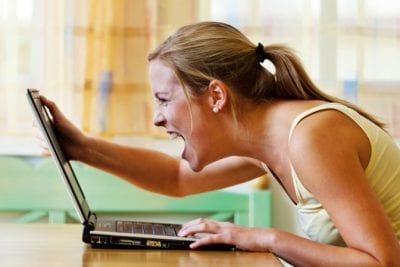 Biorhythms, Woman Yelling at Computer