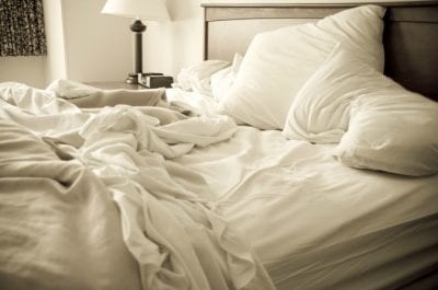 Menopause and House Cleaning, Unmade Bed