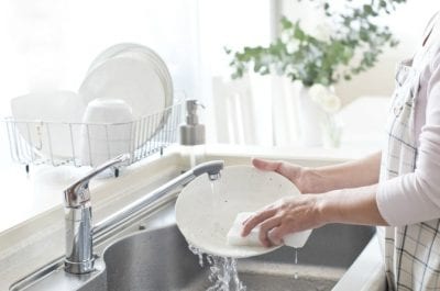 Menopause and House Cleaning, Washing Dishes in the Sink