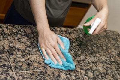Obsessive Compulsive Cleaners, Hand Wiping Counter