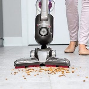 Speed Cleaning Vacuum Style House Cleaner picks up crumbs with Bissell Power Edge