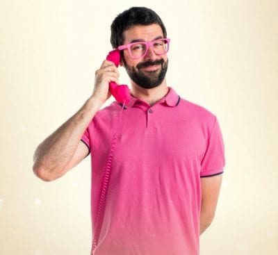 Hired by Friends and Family, Man on Phone