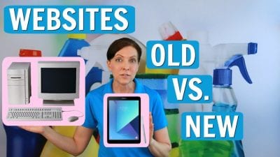 Ask A House Cleaner, Websites Old vs. New, Savvy Cleaner