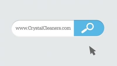 House Cleaning Website crystal cleaners in search bar