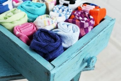 How to Organize your Closet, Socks in Drawer