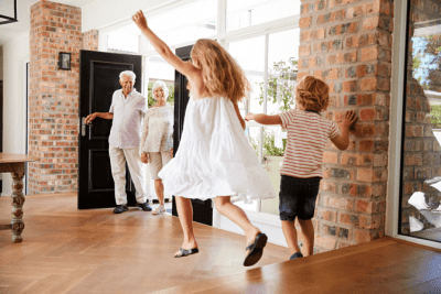 Angela Brown's Top 10 Holiday Cleaning Tips, Kids Excited to See Grandparents