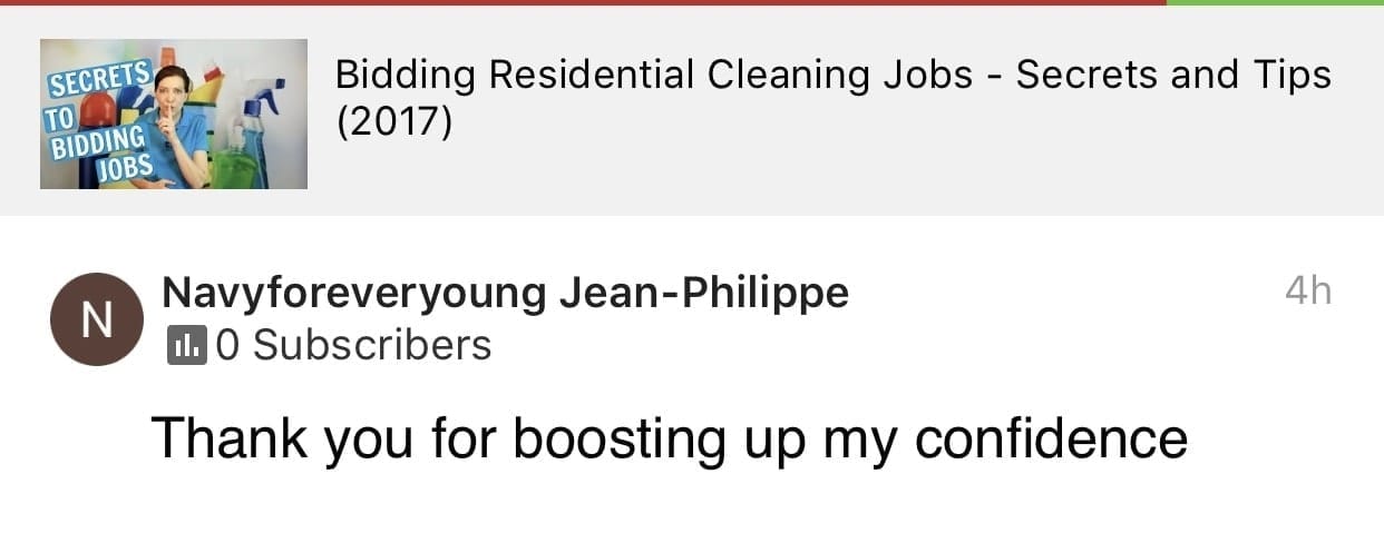 Boosting, Ask a House Cleaner Testimonial