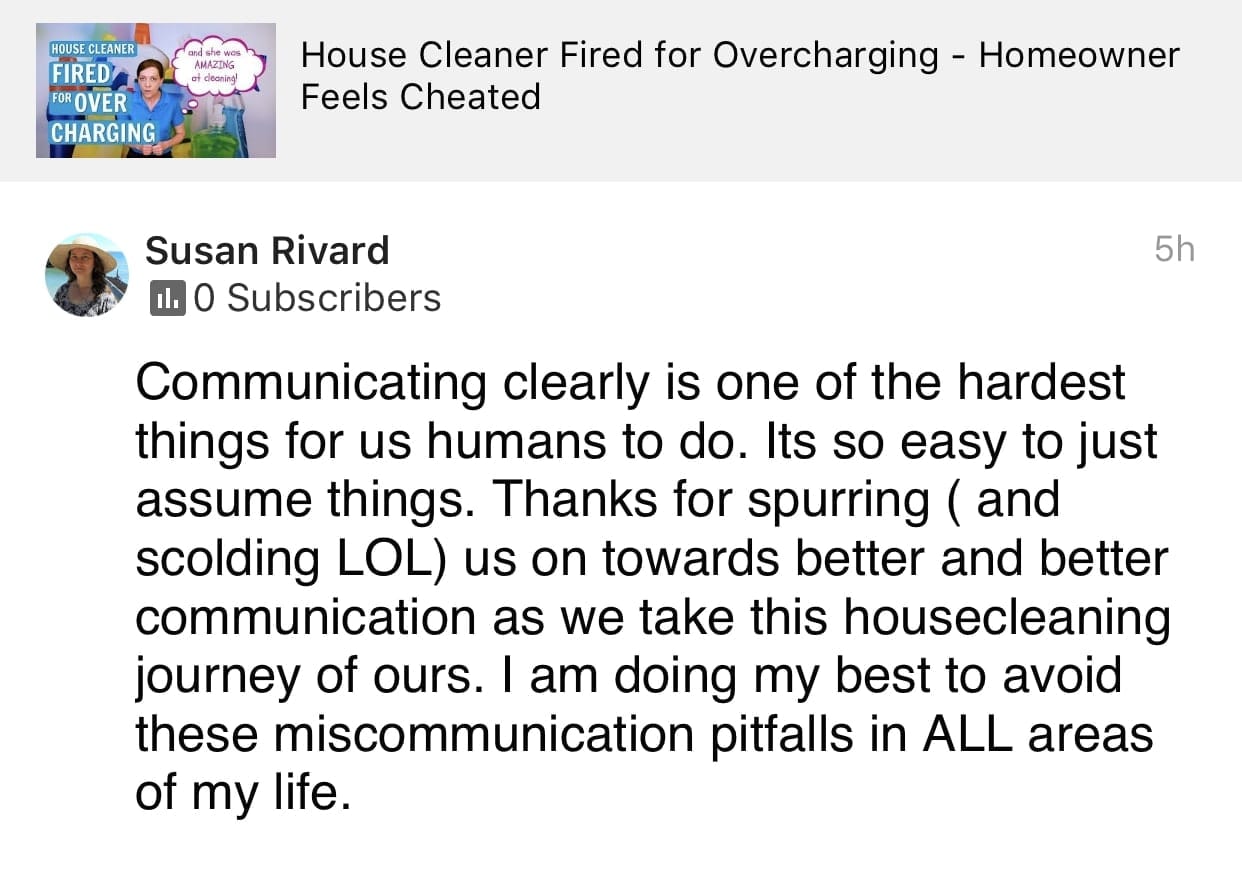 Thanks for spurring, Ask a House Cleaner Testimonial