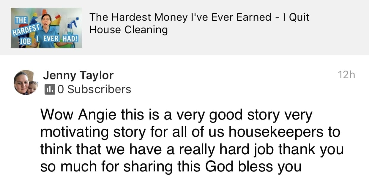 Bless you, Ask a House Cleaner Testimonial