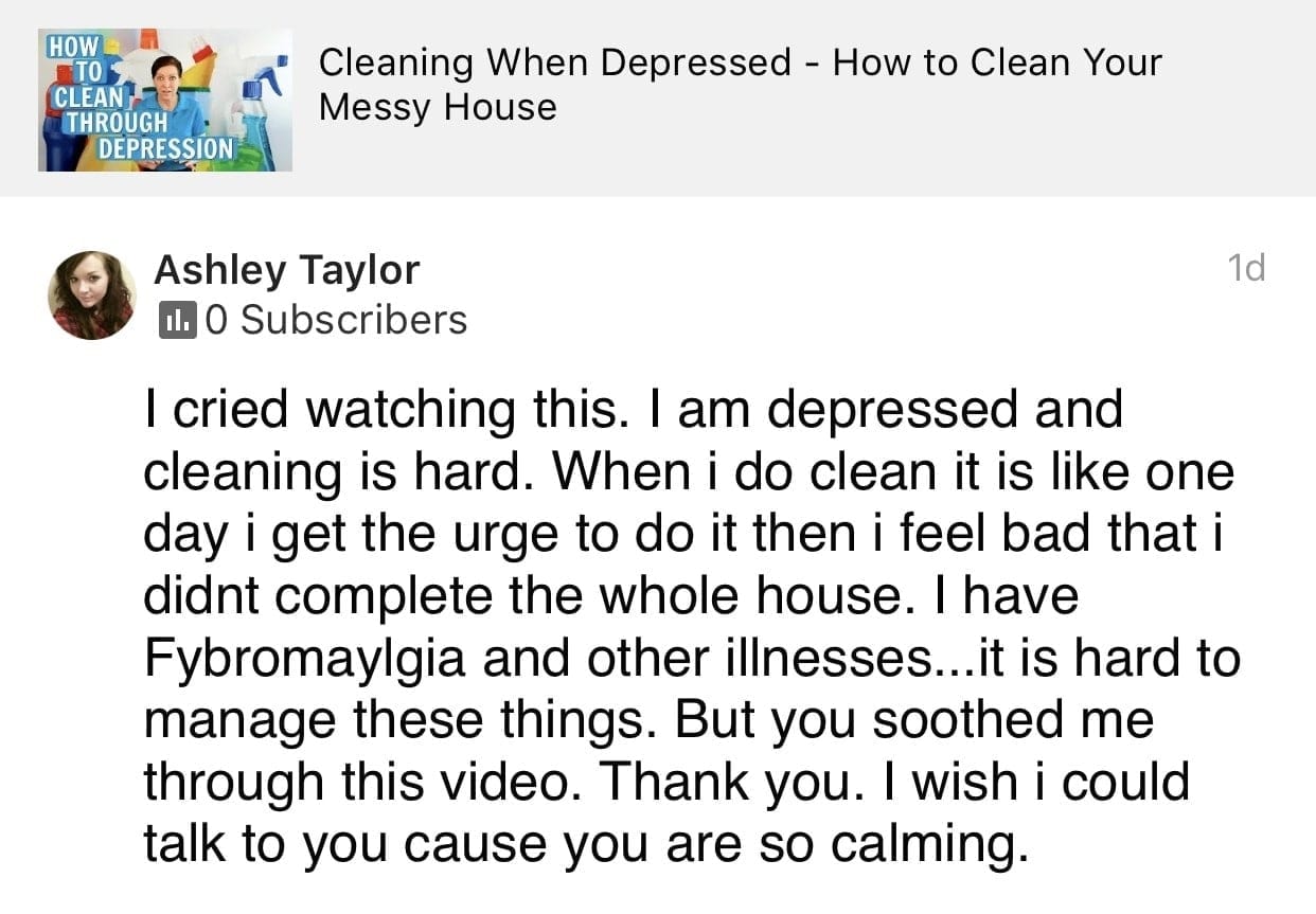 I cried, Ask a House Cleaner Testimonial