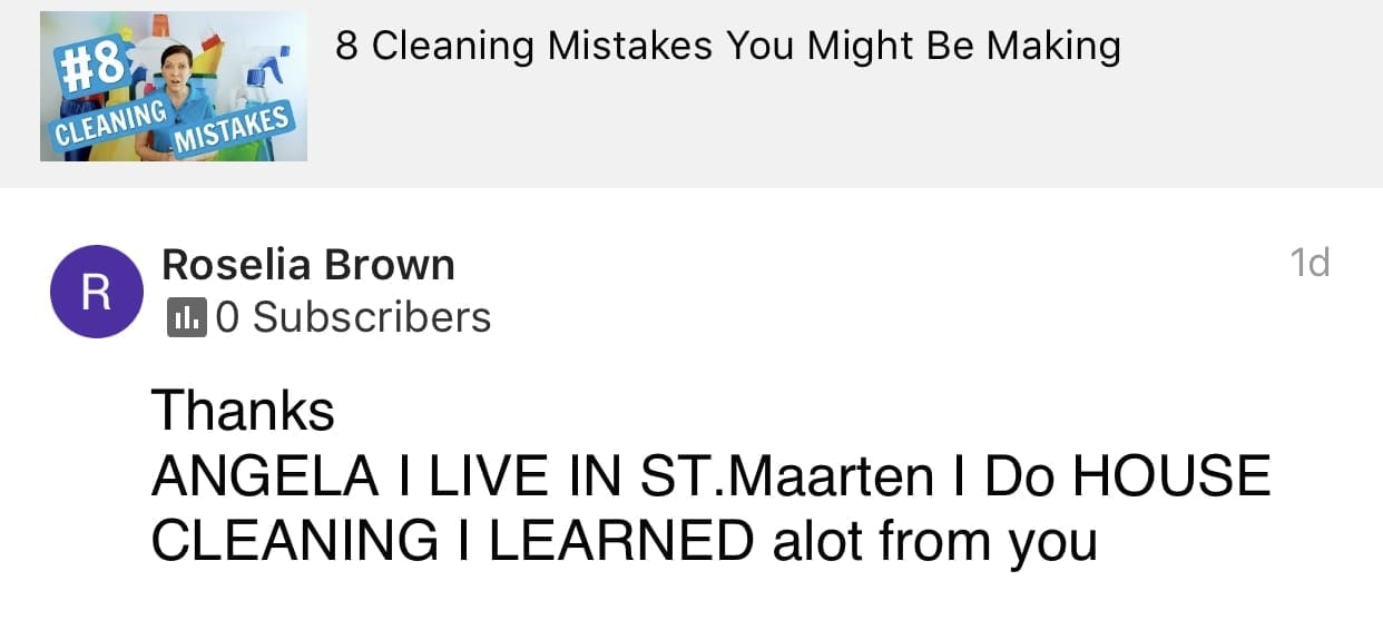 Learned a lot, Ask a House Cleaner Testimonial