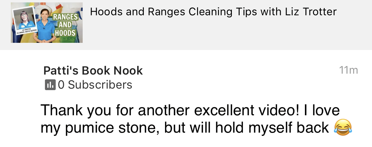Pumice stone, Ask a House Cleaner Testimonial