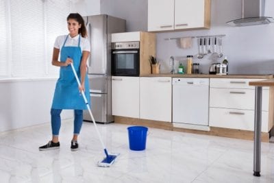 When Customers Dont Pay, Mopping Kitchen