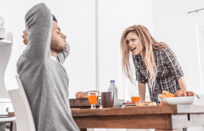 In Business With Your Spouse, Man and Woman Arguing