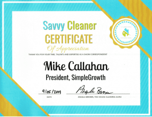 Mike Callahan, SimpleGrowth Systems, Savvy Cleaner Correspondent