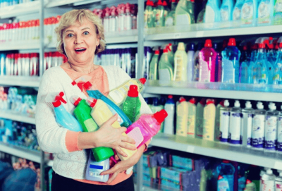 Customers Insist You Use Their Cleaning Supplies, Woman Shopping