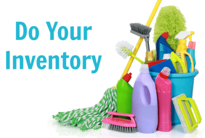 Exact Times or a Range, Cleaning Supplies, Do Your Inventory