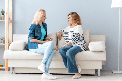 How to Talk a Client Out of Firing You, Two Women Talking