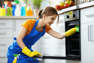 How to Talk a Client Out of Firing You, Woman Cleaning Oven