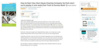 No Business Plan, How to Start Your Own House Cleaning Company Amazon Screenshot2